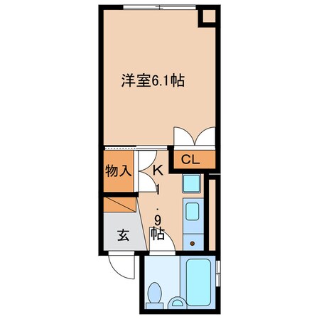 掛川駅 徒歩9分 4階の物件間取画像